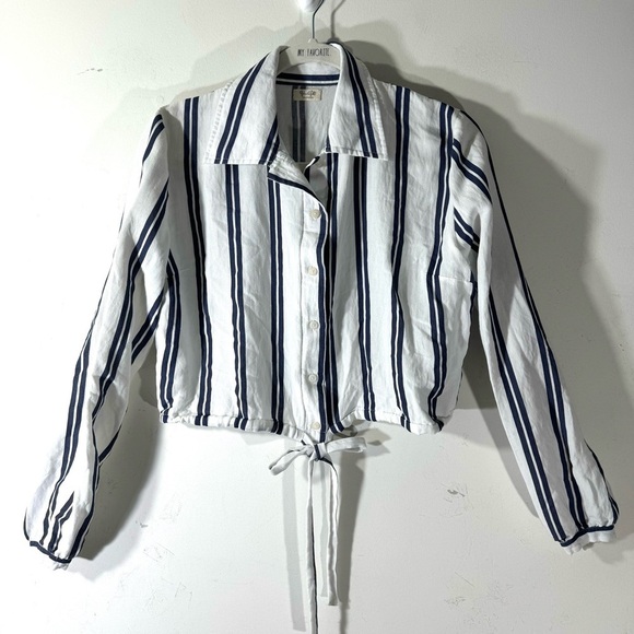 john galt Tops - John Galt Cropped striped blouse top 2/$35